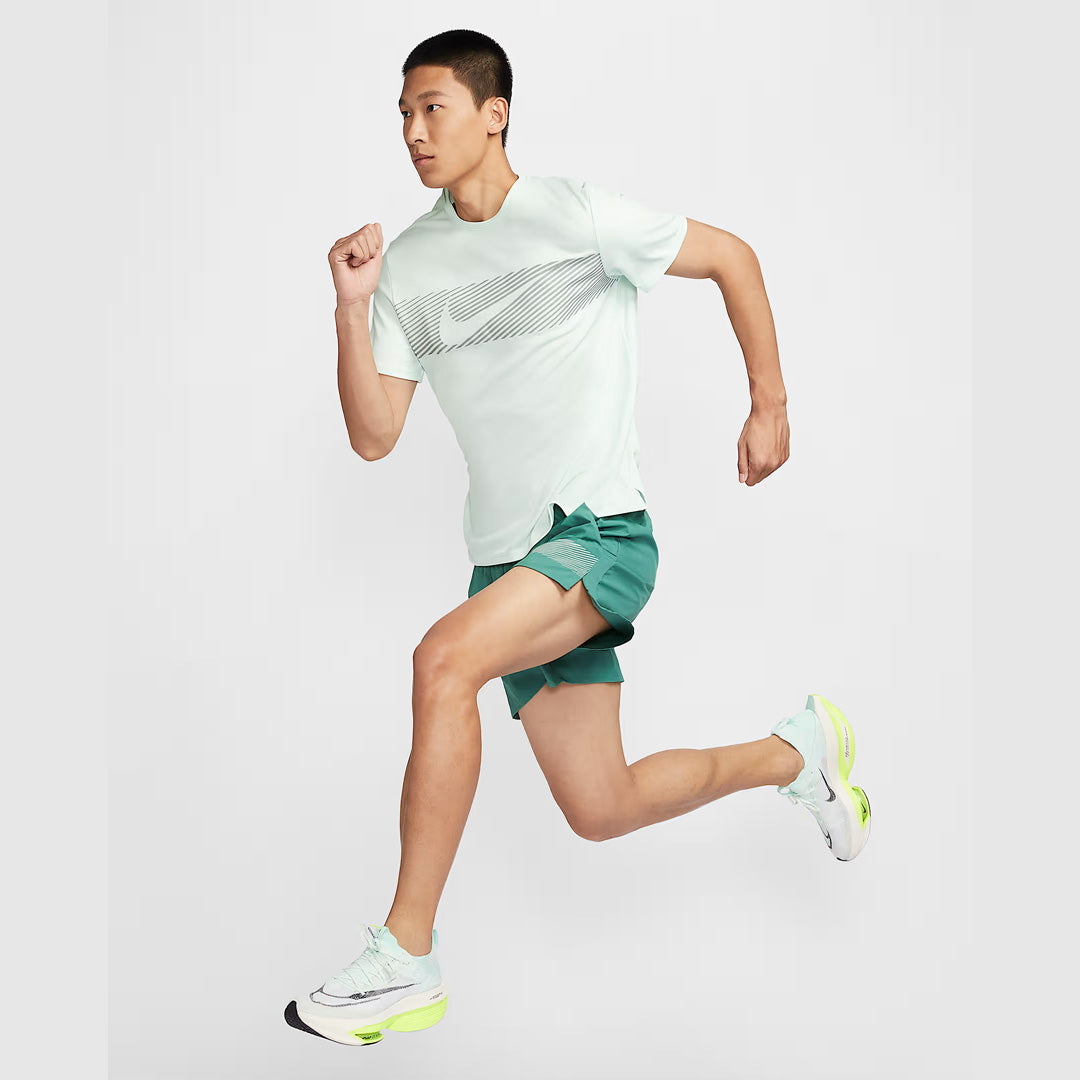 Nike Dri-FIT UV Miler Flash Men's Running T-Shirt - Barely Green