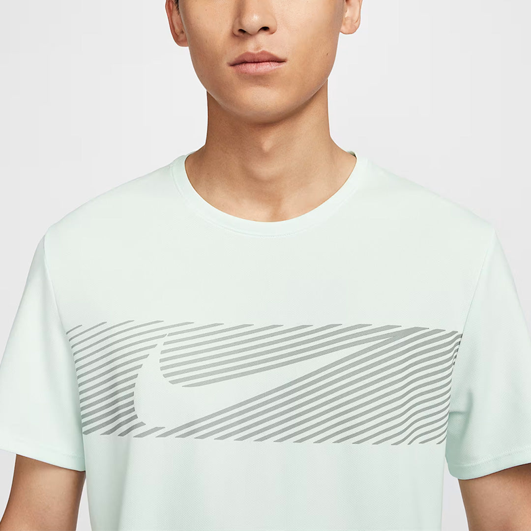 Nike Dri-FIT UV Miler Flash Men's Running T-Shirt - Barely Green