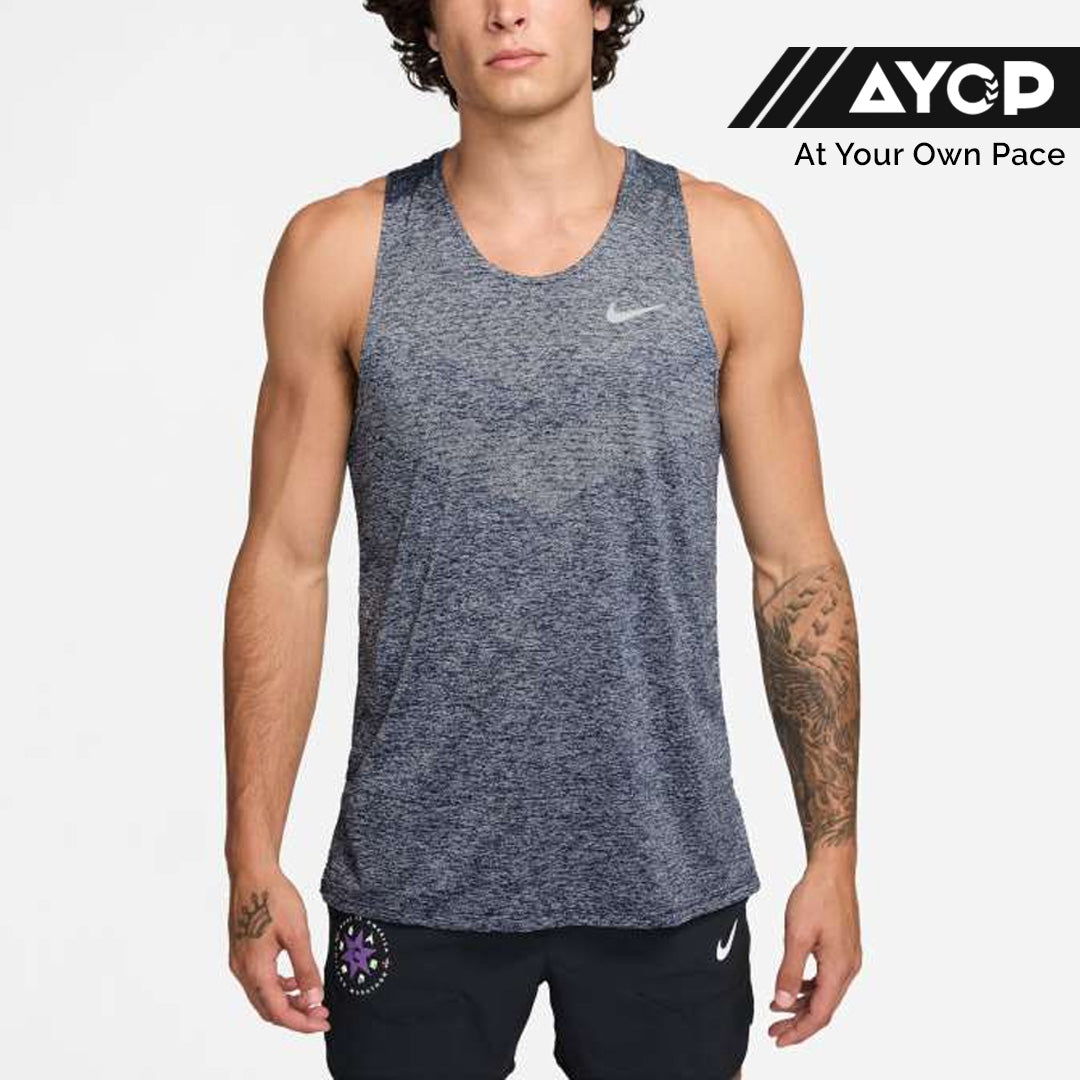 Nike Dri-FIT ADV Stride Men's Running Tank Top - Thunder Blue/Heather