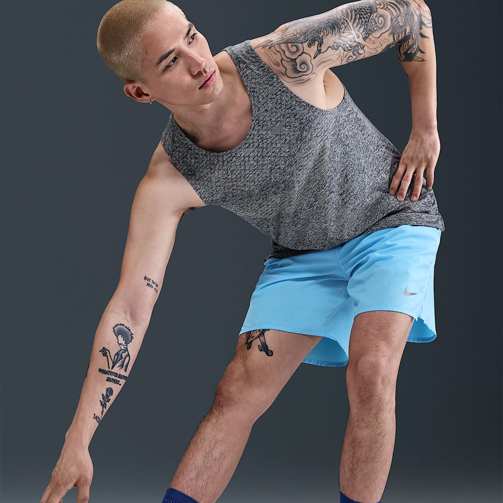 Nike Dri-FIT ADV Stride Men's Running Tank Top - Thunder Blue/Heather