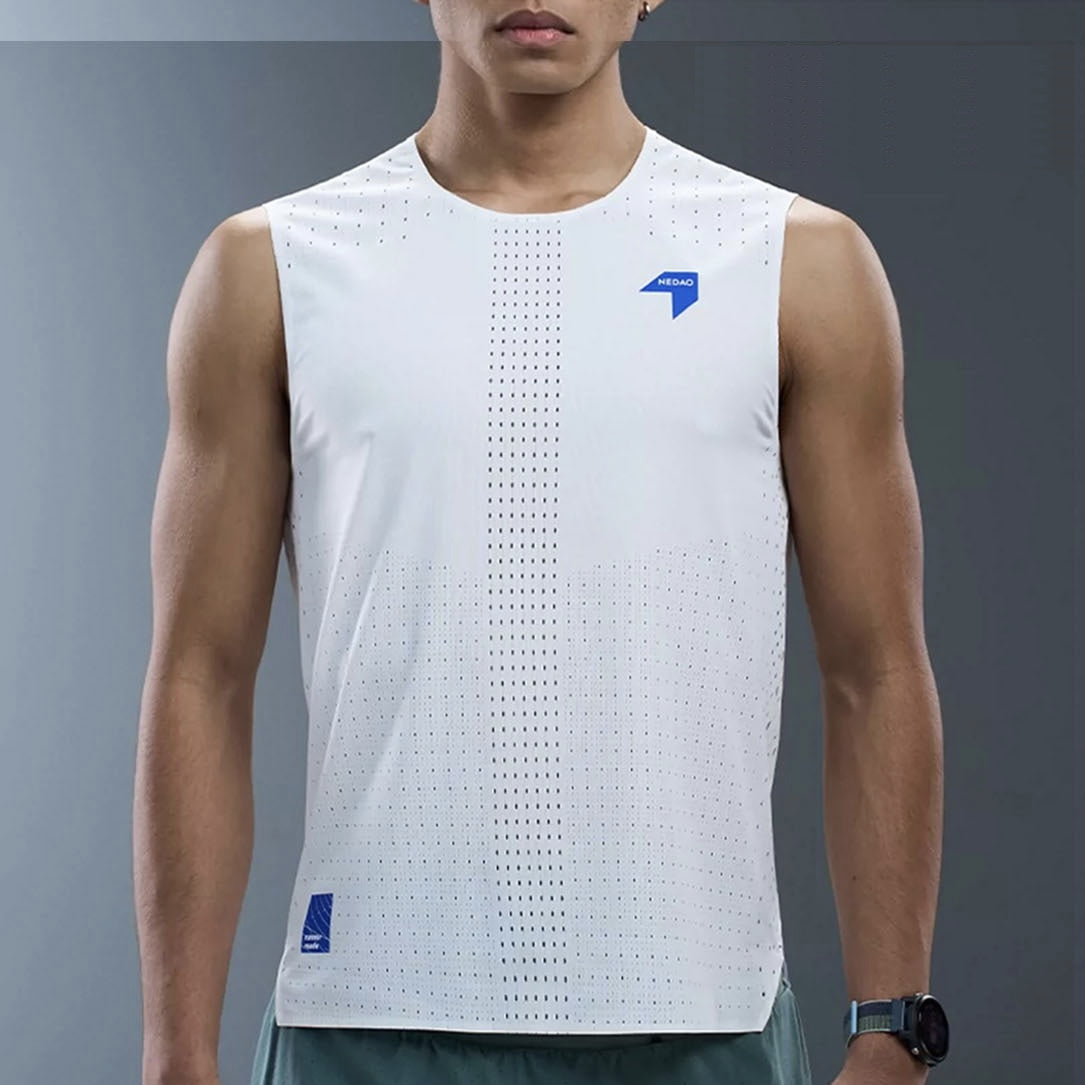 Nedao QiFlow Sleeveless V4.0 Men’s Running Tank Top - White