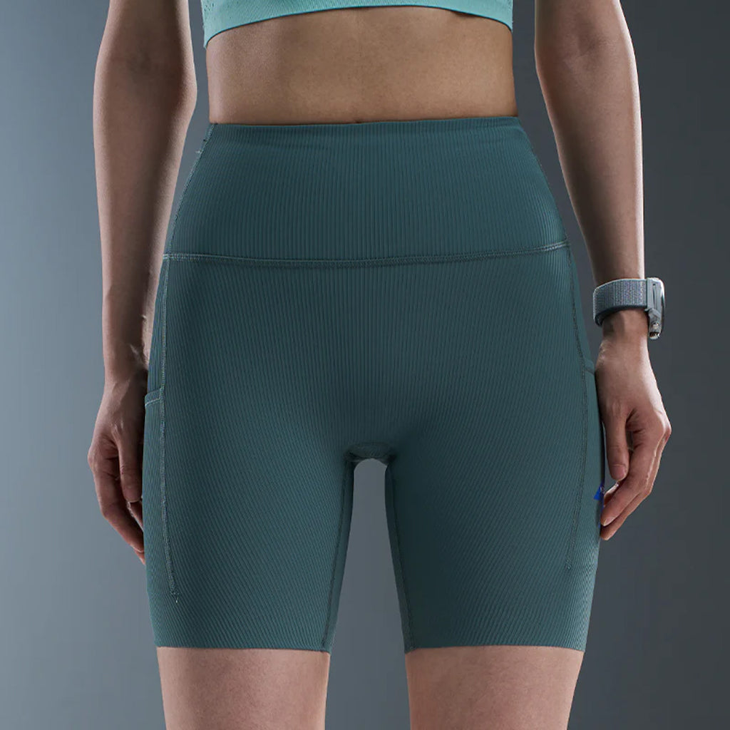 Nedao VelocityX 1/2-Length Women's Running Tights - Mist Green