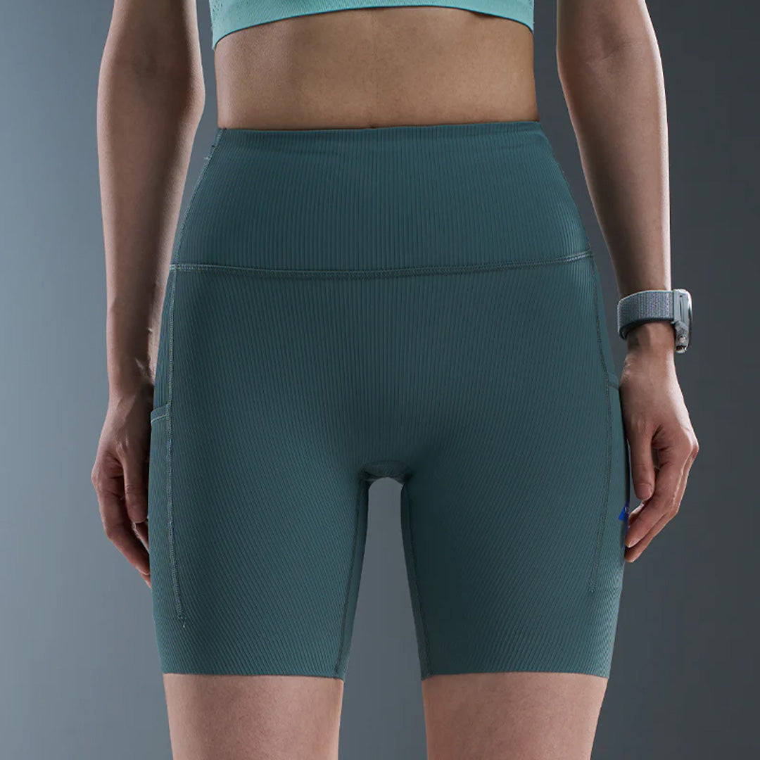 Nedao VelocityX 1/2-Length Women's Running Tights - Mist Green