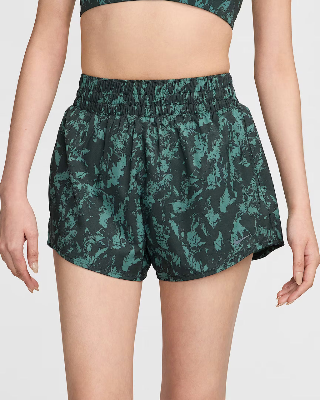 Nike One Tempo Printed Women’s Running Shorts - Green