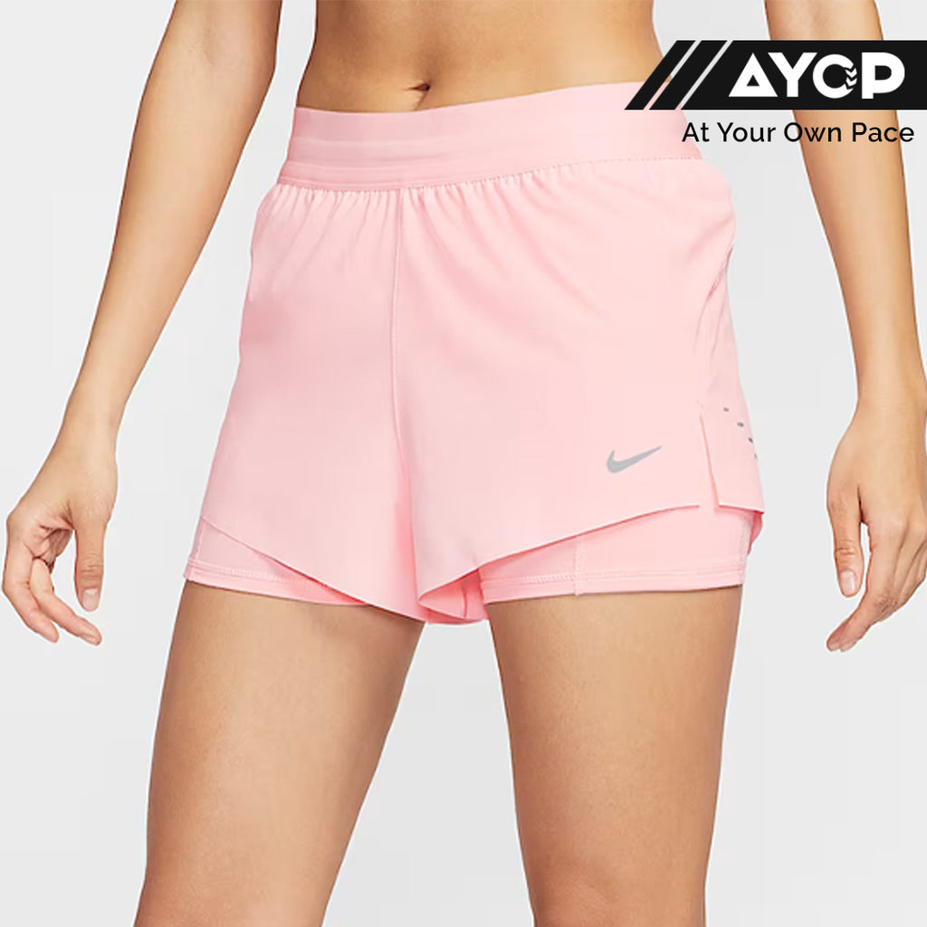 Nike Dri-FIT Swift Mid-Rise 2-in-1 Women's Running Shorts - Atmosphere