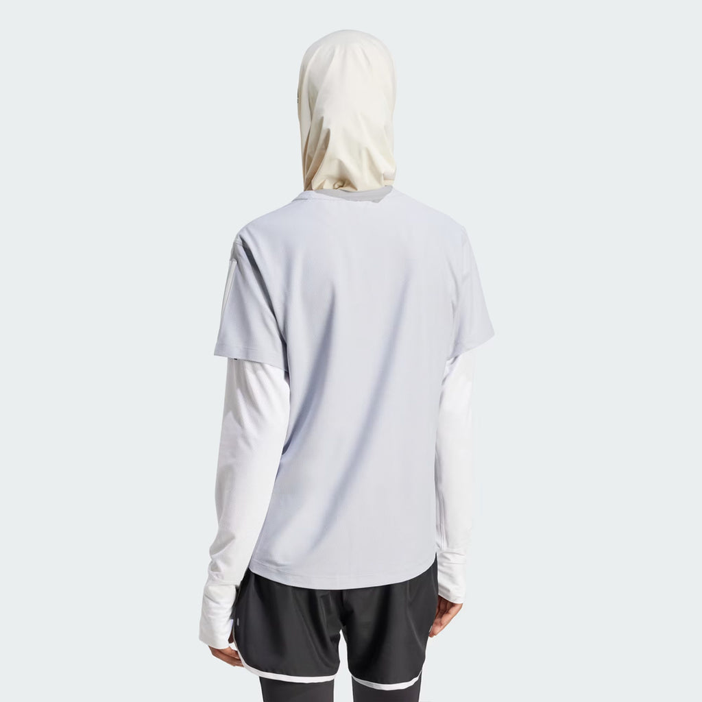 Adidas Own The Run Tee Women's Running T-Shirt - Halo Silver