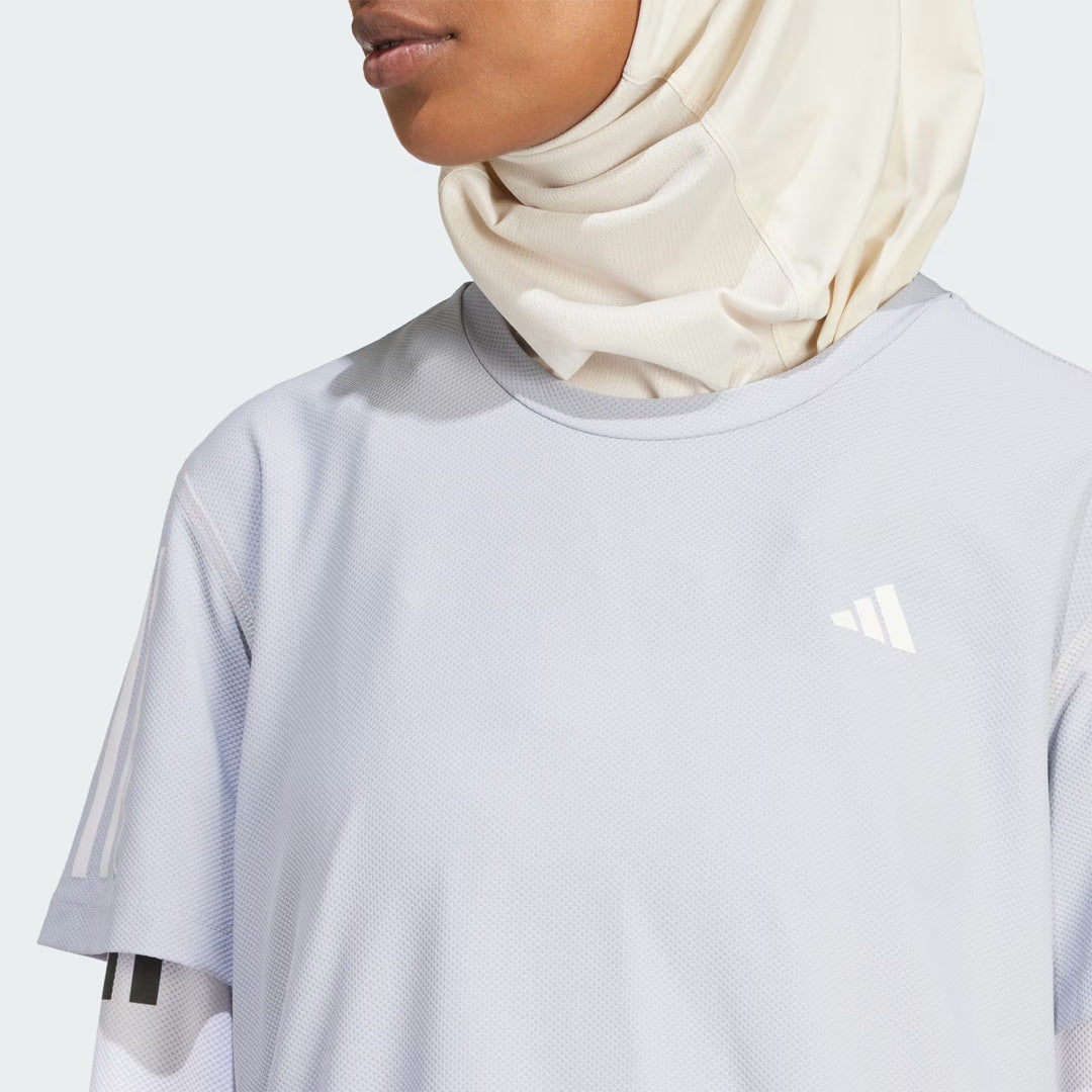 Adidas Own The Run Tee Women's Running T-Shirt - Halo Silver