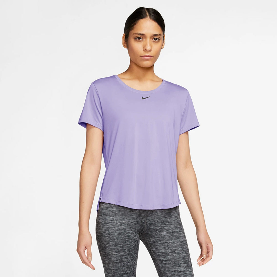 Nike Dri-FIT One Standard-Fit Women's Running T-Shirt - Lilac Bloom