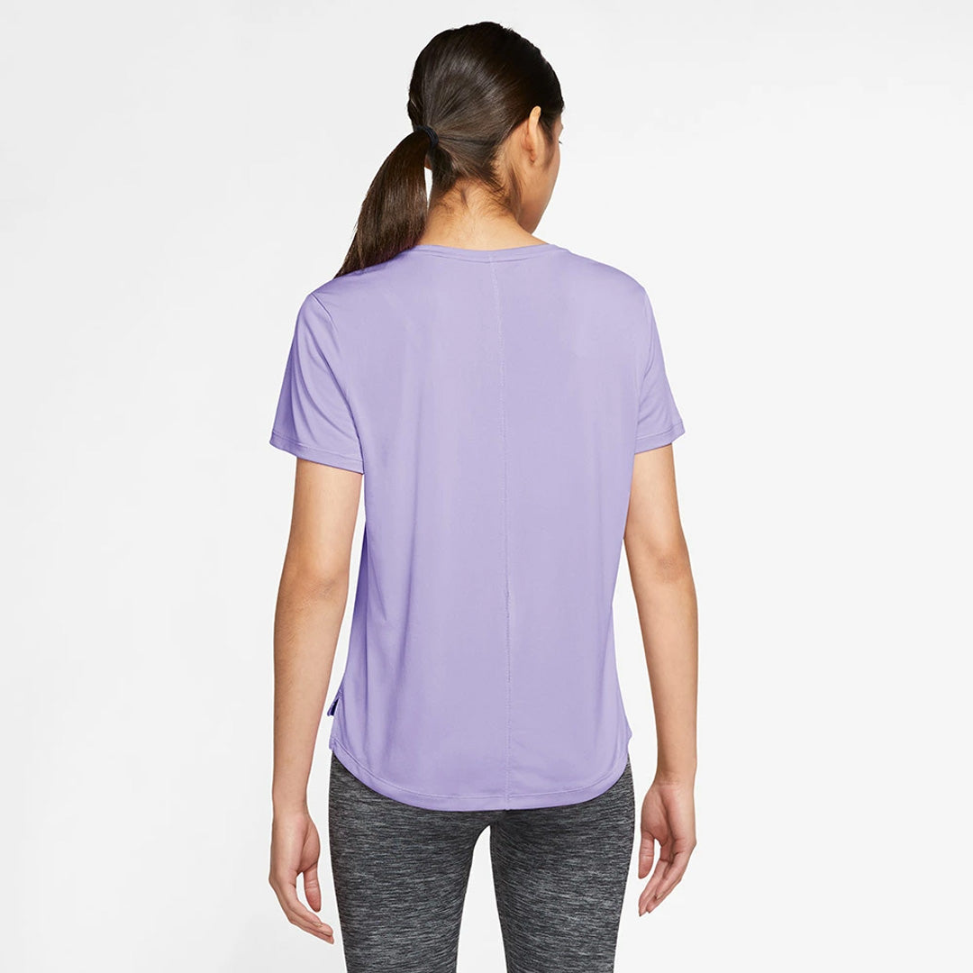 Nike Dri-FIT One Standard-Fit Women's Running T-Shirt - Lilac Bloom