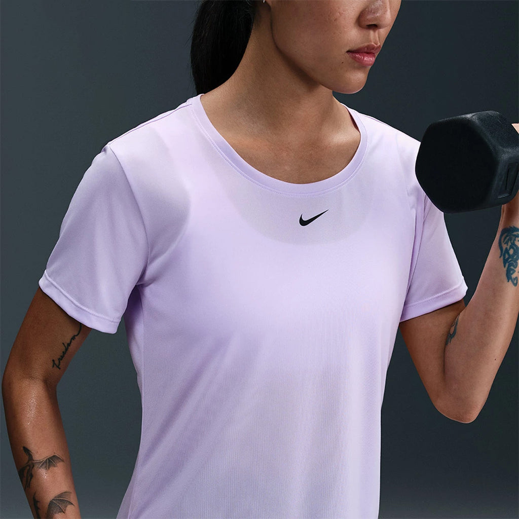 Nike Dri-FIT One Standard-Fit Women's Running T-Shirt - Lilac Bloom
