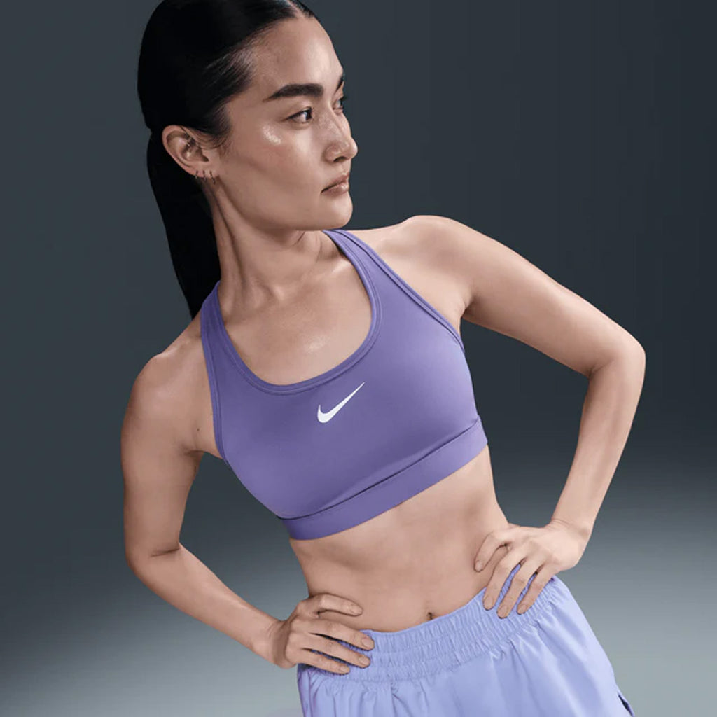 NIKE Swoosh Medium Support Padded Women's Sports Bra - Dusty Amethyst