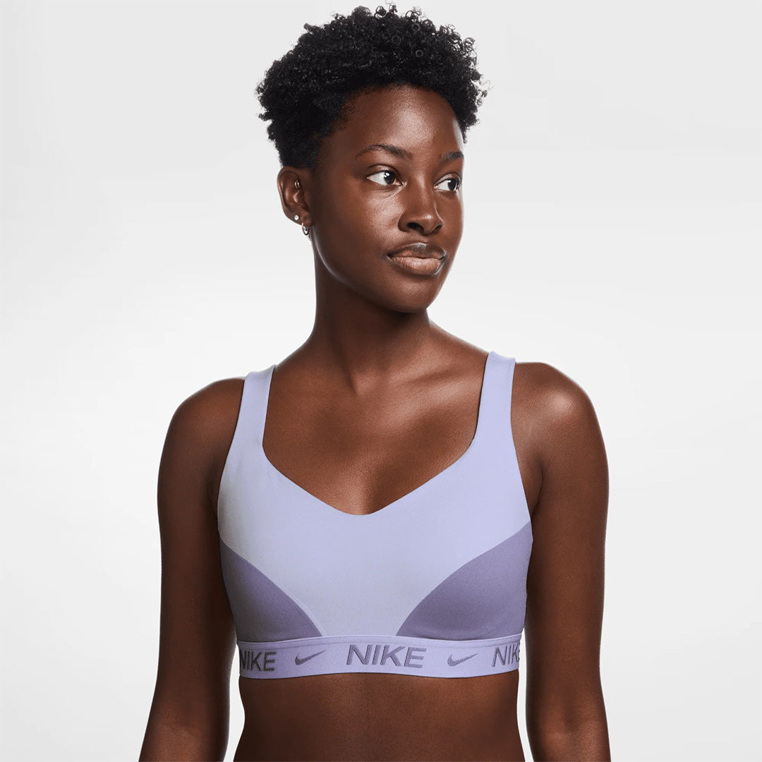 Nike Indy High-Support Padded Adjustable Women's Sports Bra - Lilac Ice/Dusty Amethyst