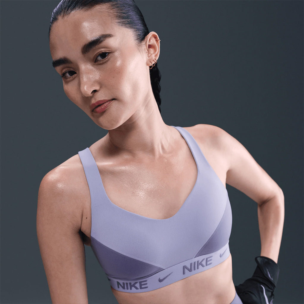 Nike Indy High-Support Padded Adjustable Women's Sports Bra - Lilac Ice/Dusty Amethyst