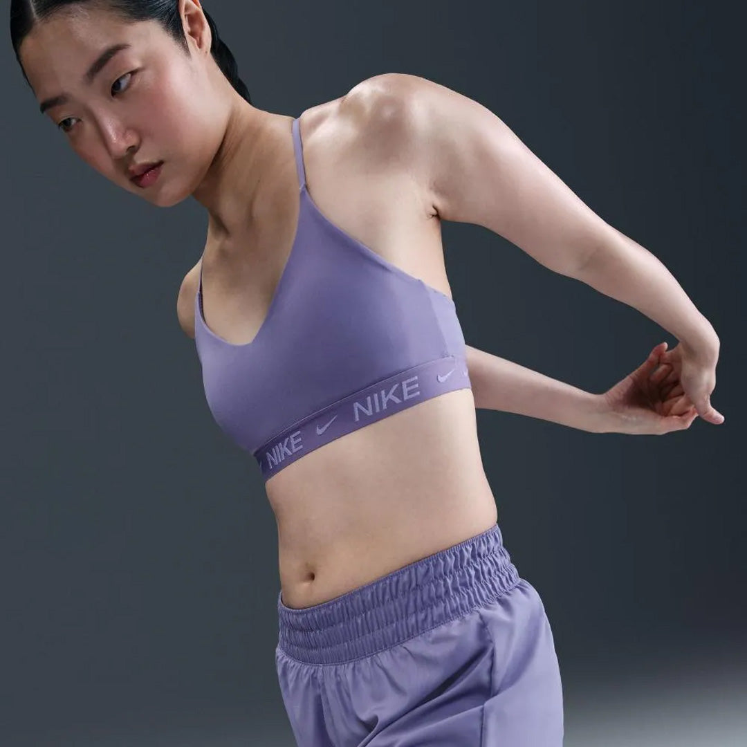 Nike Indy Light-Support Padded Adjustable Women's Sports Bra - Dusty Amethyst