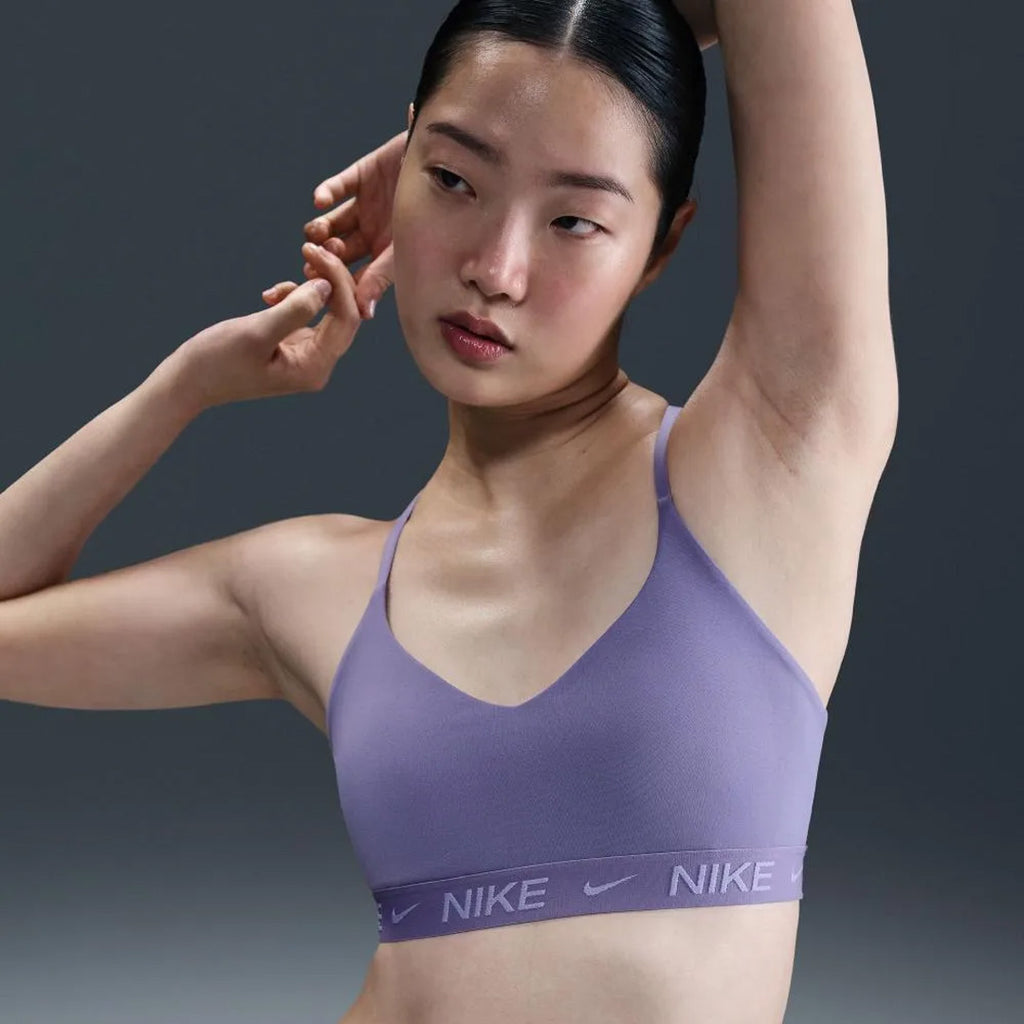 Nike Indy Light-Support Padded Adjustable Women's Sports Bra - Dusty Amethyst