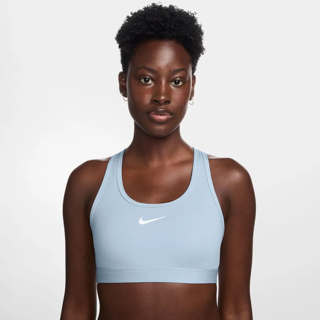 Nike Swoosh Medium-Support Padded Women's Sports Bra - Light Armoury Blue