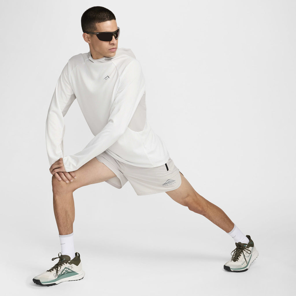 Nike Dri-FIT Brief-Lined Trail 5-inch Men's Running Shorts - Light Iron Ore