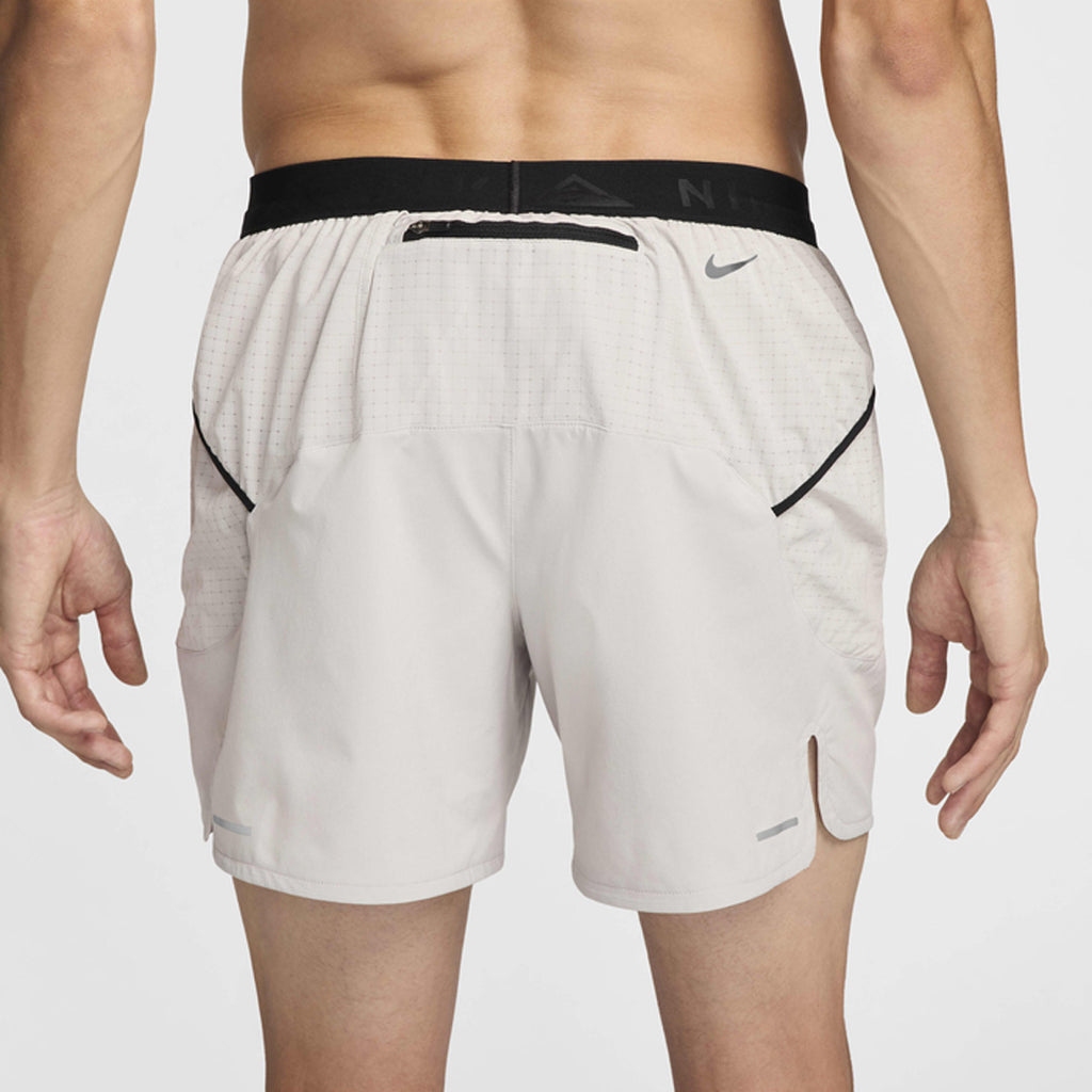 Nike Dri-FIT Brief-Lined Trail 5-inch Men's Running Shorts - Light Iron Ore