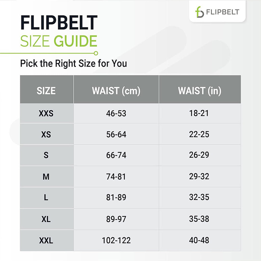FlipBelt Classic Running Belt - Neon Yellow