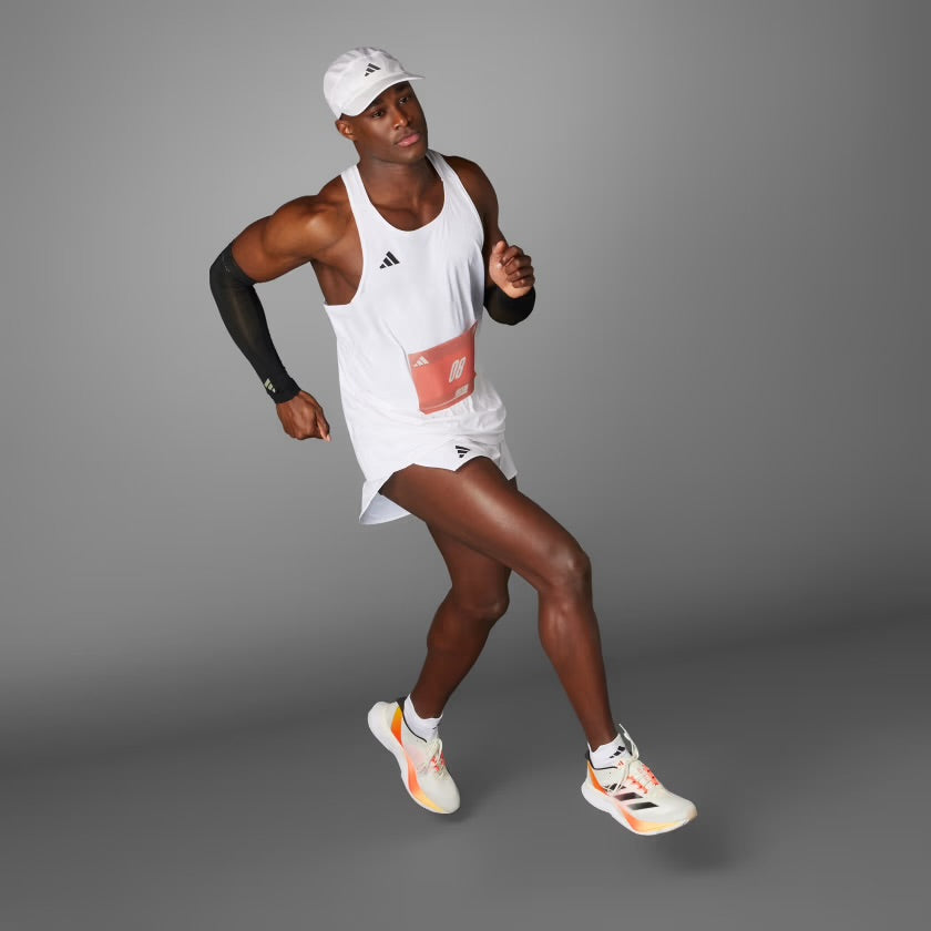 Adidas Adizero Essentials Running Men’s Running Tank Top - White