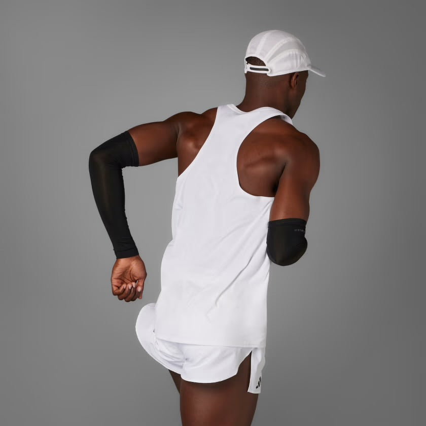 Adidas Adizero Essentials Running Men’s Running Tank Top - White