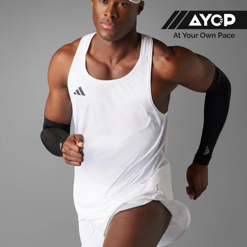 Adidas Adizero Essentials Running Men’s Running Tank Top - White