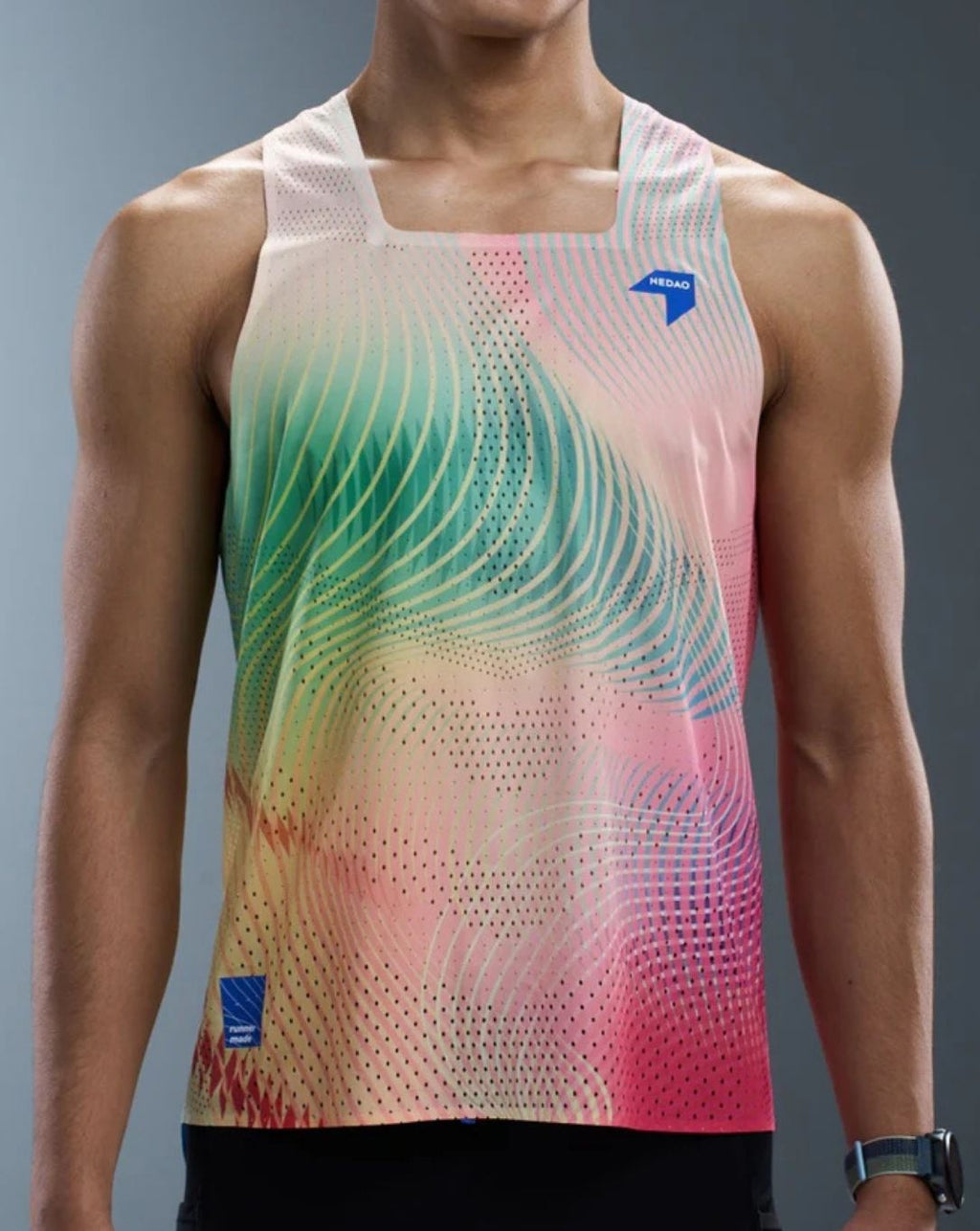 Nedao Men's QiFlow One Cut Vortex Men's Racing Singlet - Dynamic Blue