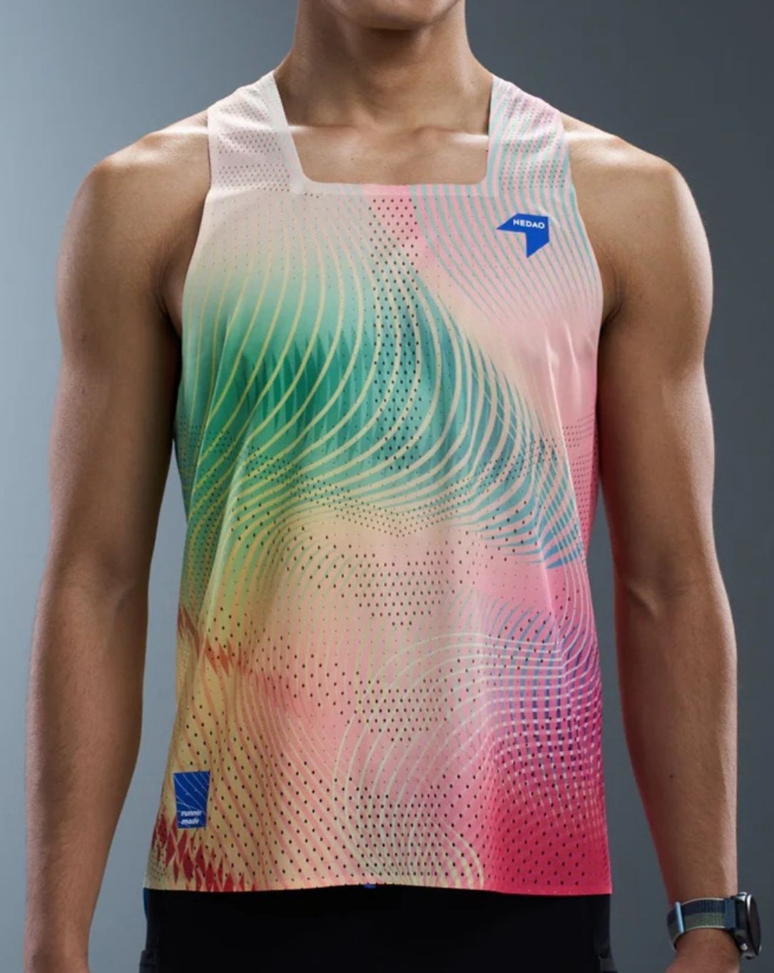 Nedao Men's QiFlow One Cut Vortex Men's Racing Singlet - Dynamic Blue