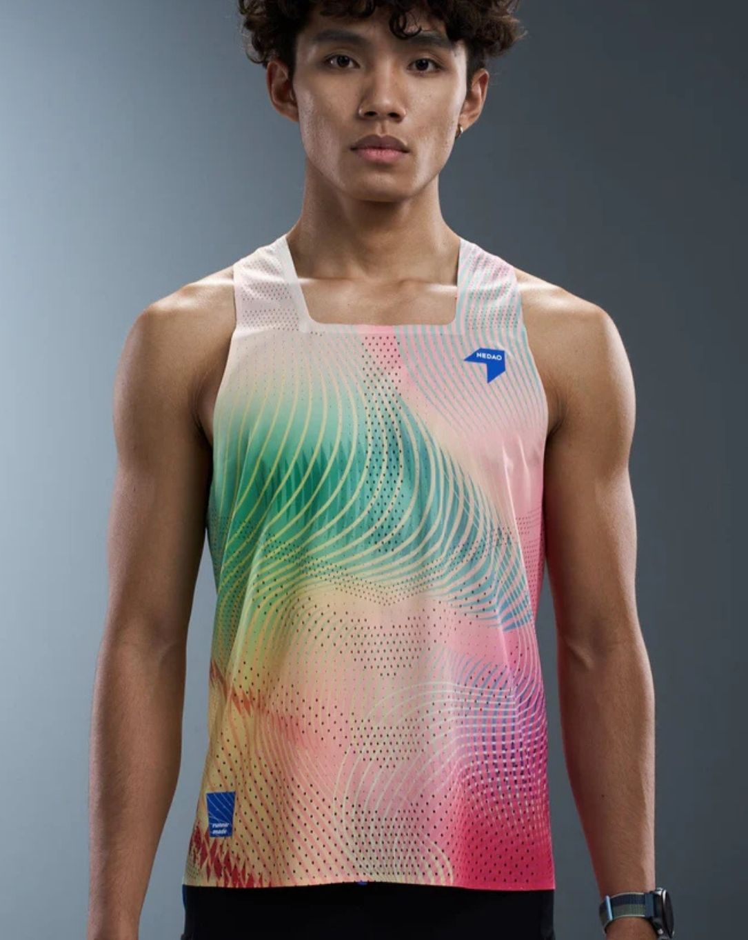 Nedao Men's QiFlow One Cut Vortex Men's Racing Singlet - Dynamic Blue