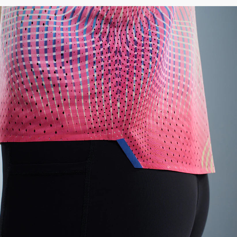 Nedao Women's QiFlow Racing Singlet Vortex - Dynamic Pink