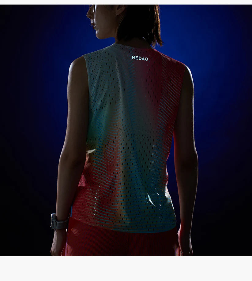 Women's Nedao QiFlow Sleeveless Shirt Vortex - Dynamic Orange