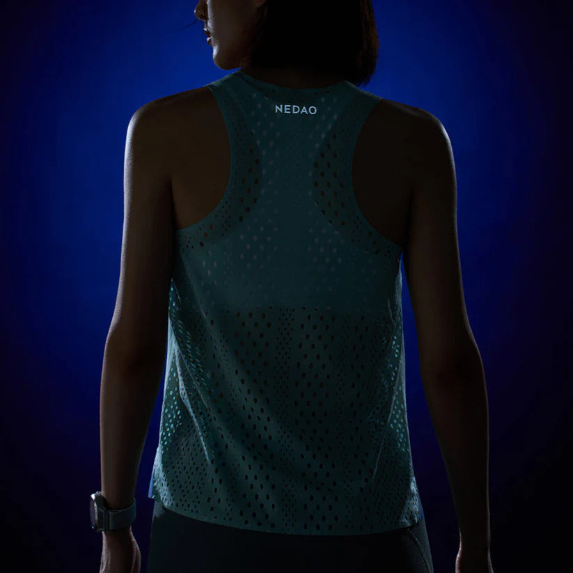 Women's Nedao QiFlow Racing Singlet V4.0 - Nedao Blue