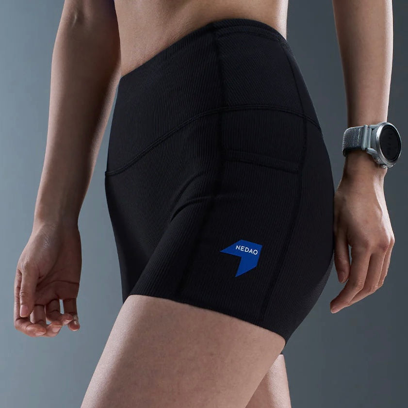 Nedao VelocityX 1/4 Length Pro 4-inch Women’s Running Tights - Black