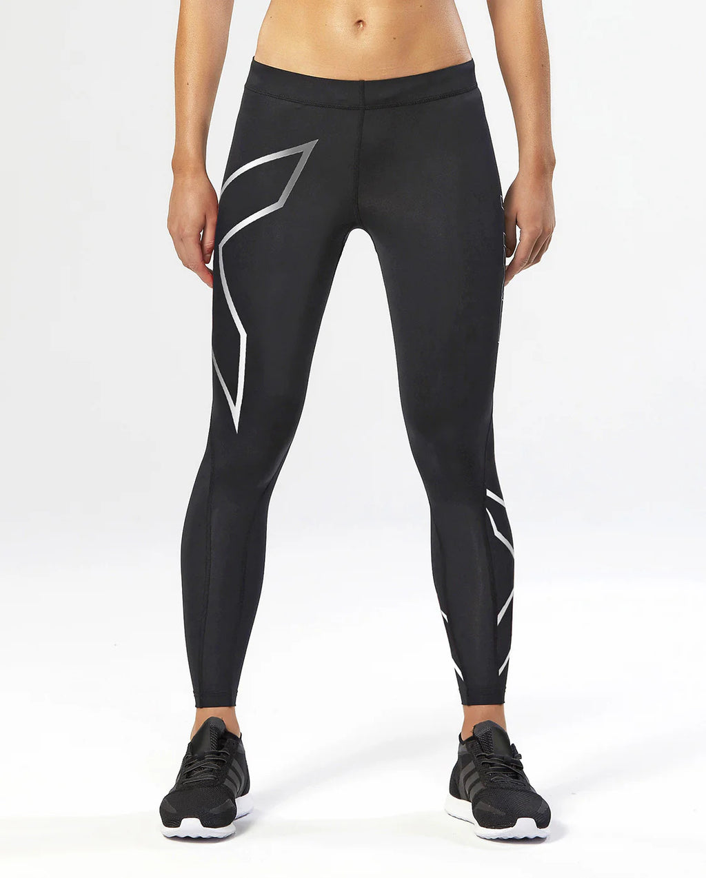2XU Core Compression Tight Long - Black/Silver