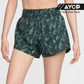 Nike One Tempo Printed Running Shorts - Vintage Green