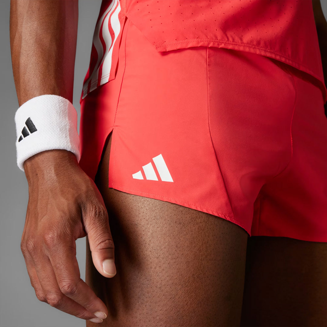 Adidas Adizero Essentials Men's Running Shorts - Semi Lucid Red