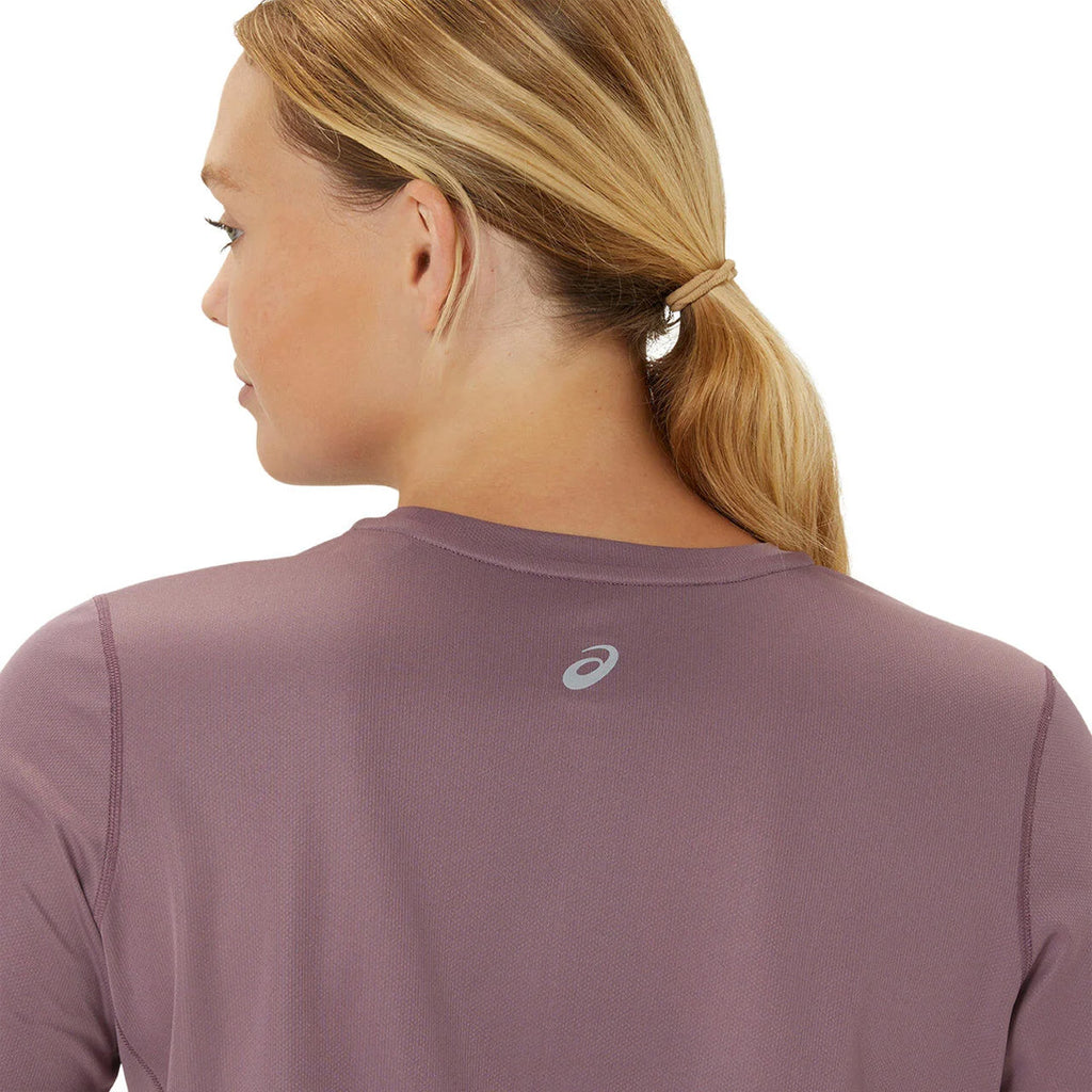 Asics Fujitrail Logo Long Sleeve Women's Running T-Shirt - Dusty Mauve