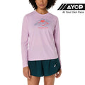 Asics Fujitrail Logo Long Sleeve Women's Running T-Shirt - Light Ube