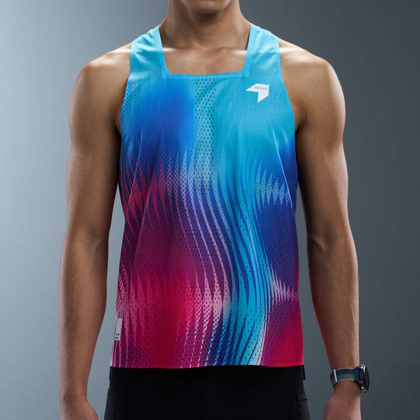 Nedao Men's QiFlow One Cut Vortex Men's Racing Singlet - Phantom Orange