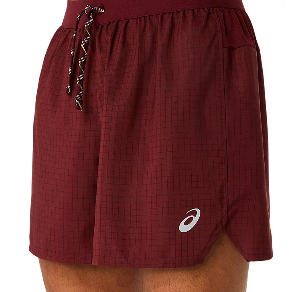 Asics Fijutrail Logo Men's Running Shorts  - Antique Red