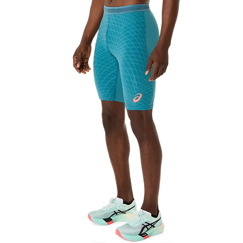 Asics MMS Speed Middle Men's Running Tights - Atlantis Blue