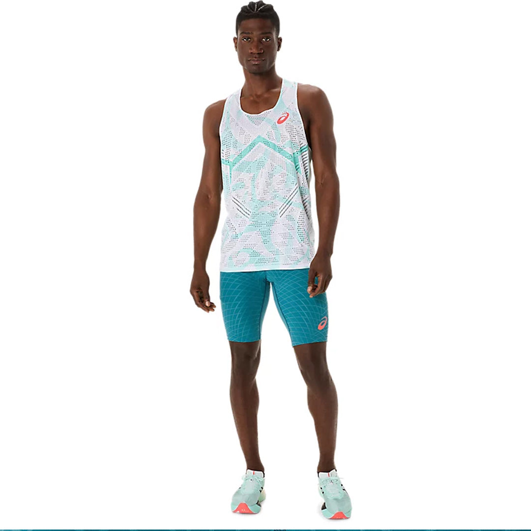 Asics MMS Speed Middle Men's Running Tights - Atlantis Blue