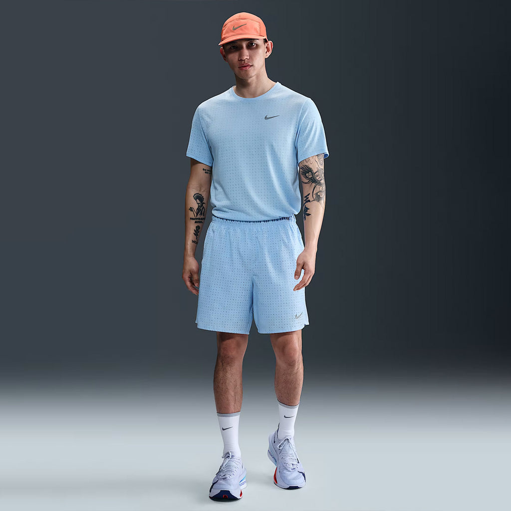 Nike Dri-FIT Miler Breathe Men's Running T-Shirt - Psychic Blue