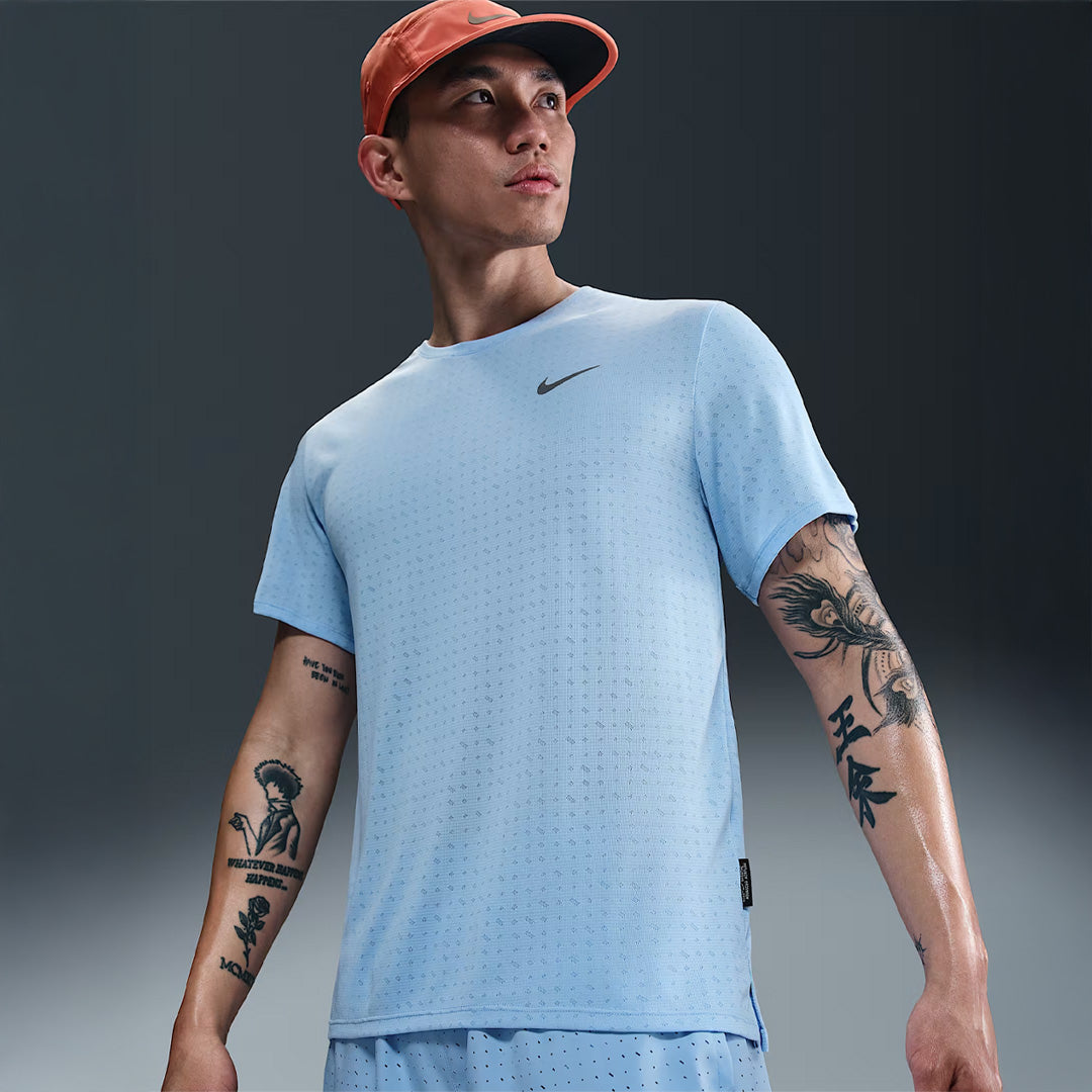 Nike Dri-FIT Miler Breathe Men's Running T-Shirt - Psychic Blue