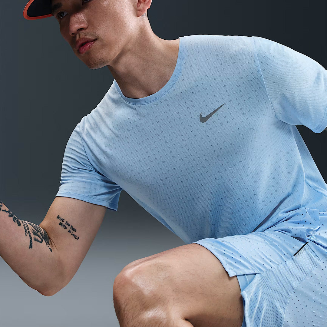 Nike Dri-FIT Miler Breathe Men's Running T-Shirt - Psychic Blue