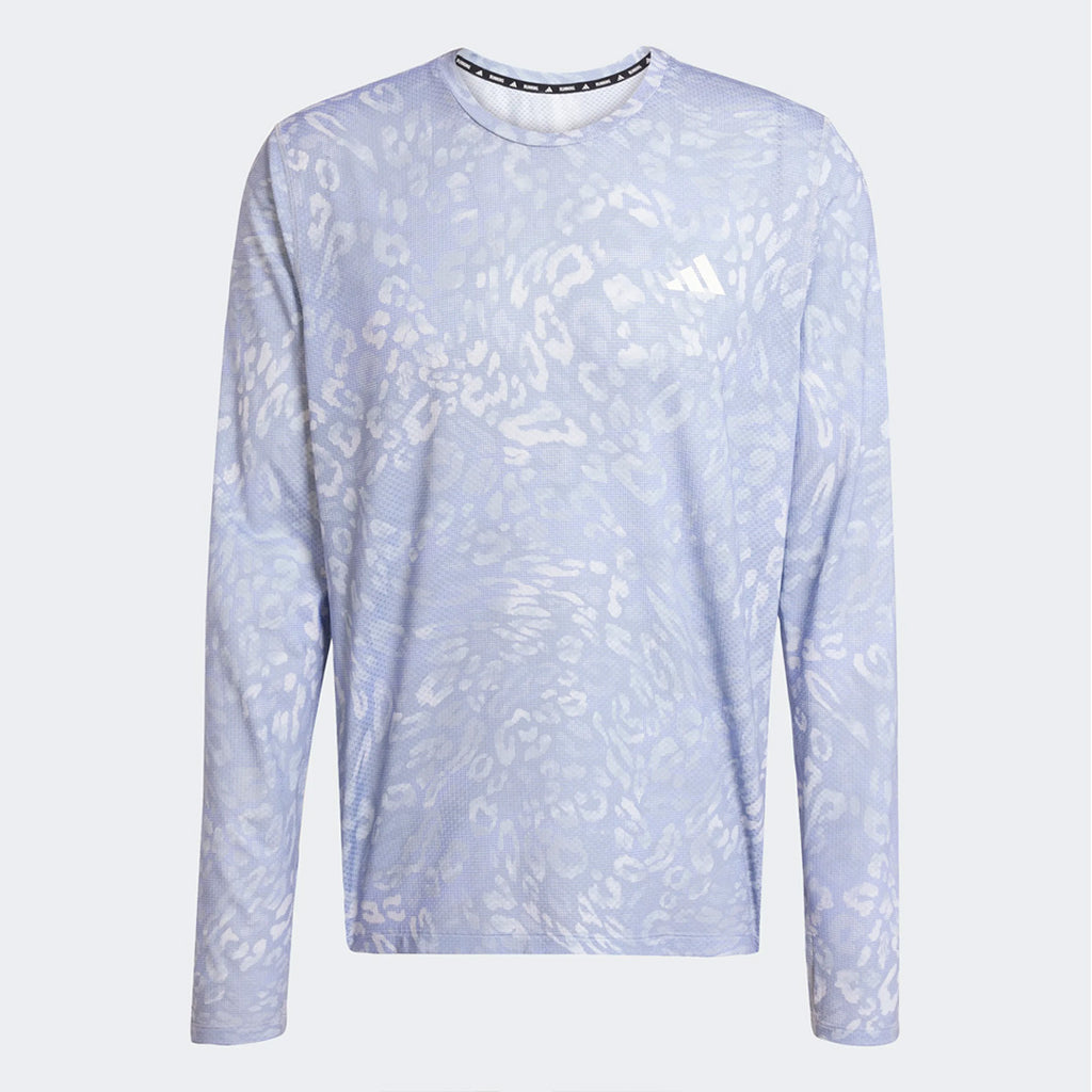 Adidas Own the Run CLIMACOOL 3-Stripes Men's Running T-Shirt - Dash Grey / Violet Tone