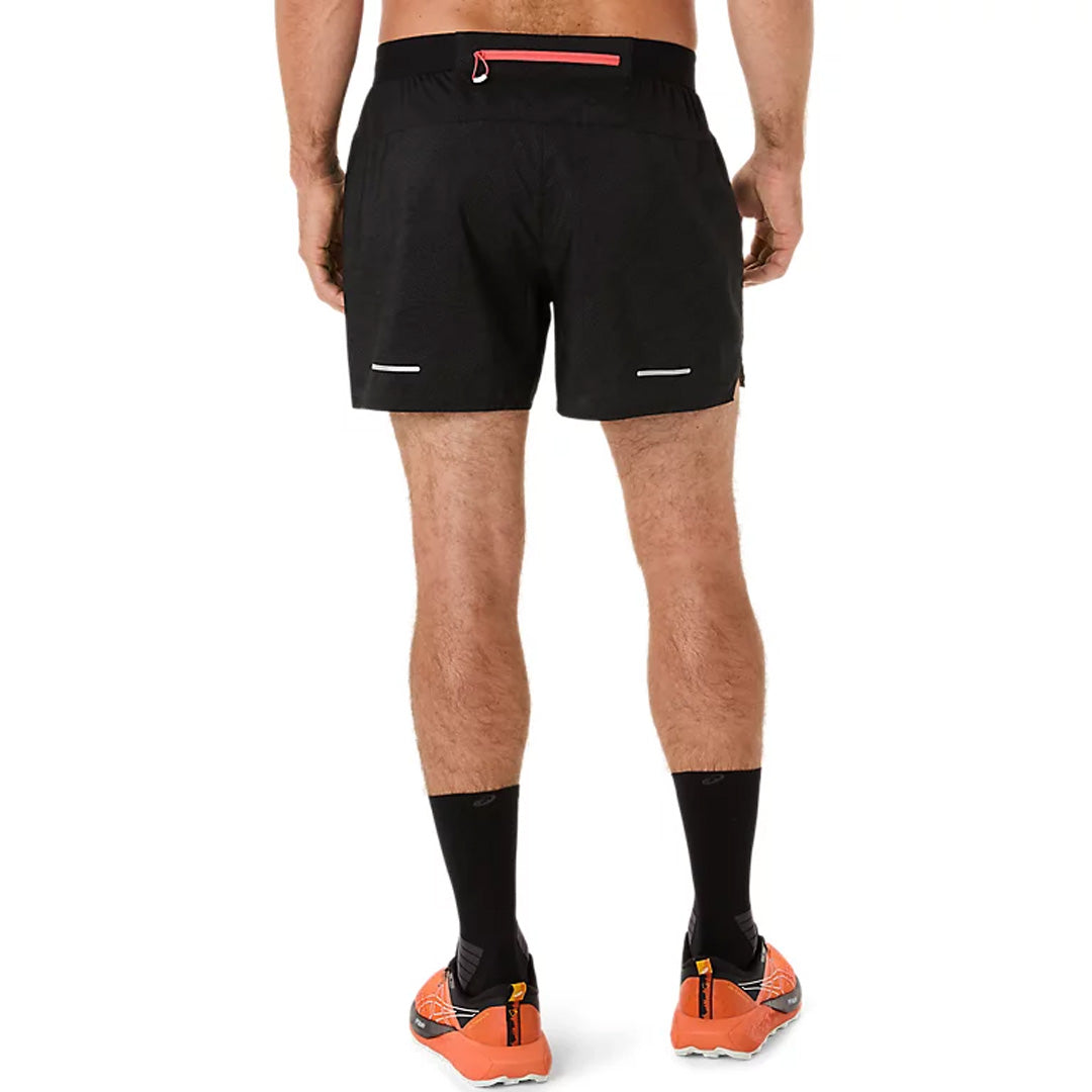 Asics Fujitrail All Over Prints 5-inch Men's Running Shorts - Performance Black
