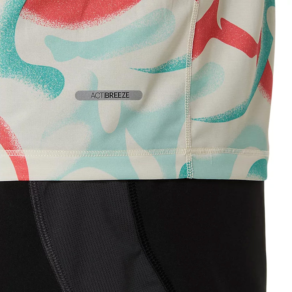 Asics Road All Over Prints Men's Running T-Shirt - Birch