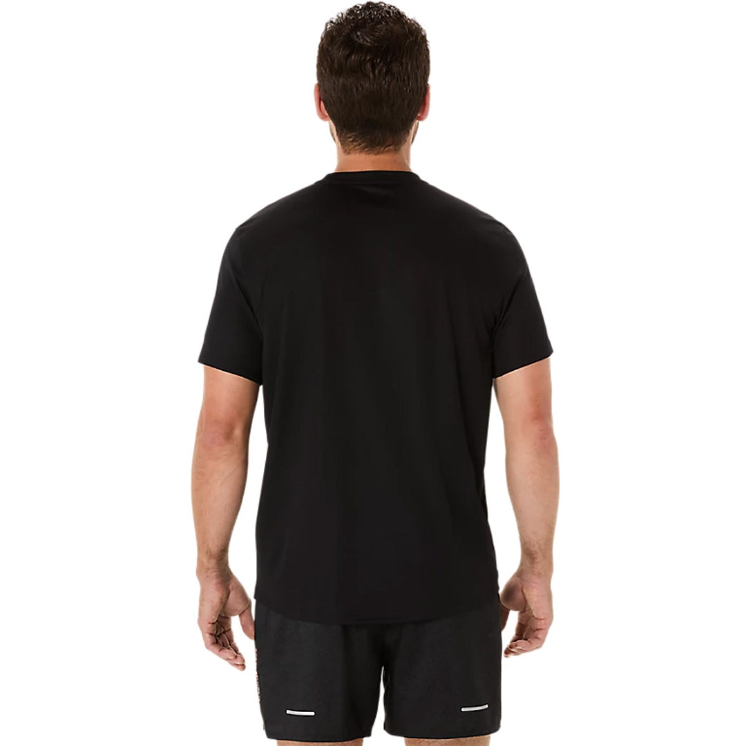 Asics Fujitrail Logo Short Sleeve Men's Running T-Shirt - Performance Black