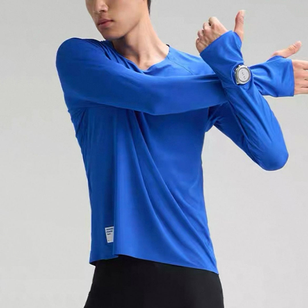 Nedao SwiftBreeze Ventilated Men's Running T-Shirt - Nedao Blue